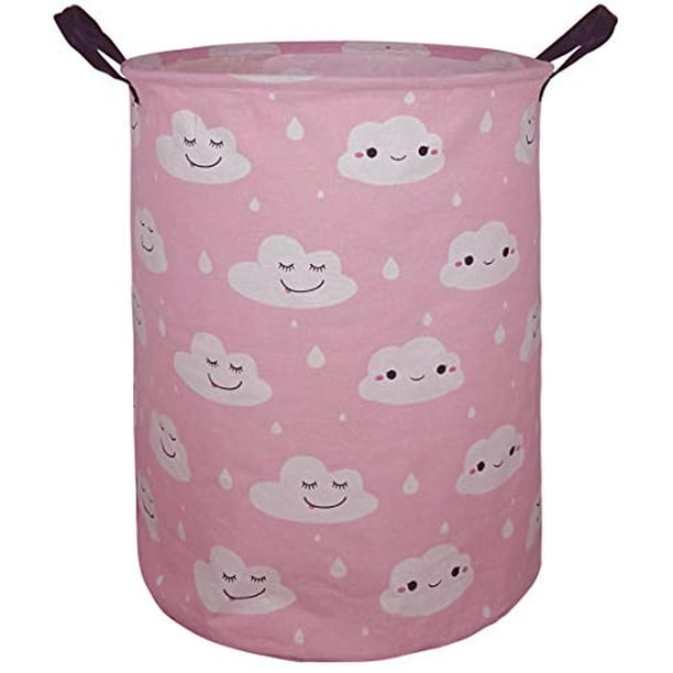 Rainbow HUAYEE 19.7 Inches Large Laundry Basket Waterproof Round Cotton Linen Collapsible Storage bin with Handles for Hamper Kids Room,Toy Storage Rainbow HUAYEE 19.7 Inches Large Laundry Basket Waterproof Round Cotton Linen Collapsible Storage bin with Handles for Hamper Kids Room,Toy Storage